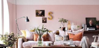 Modny kolor w mieszkaniu - pudrowy róż